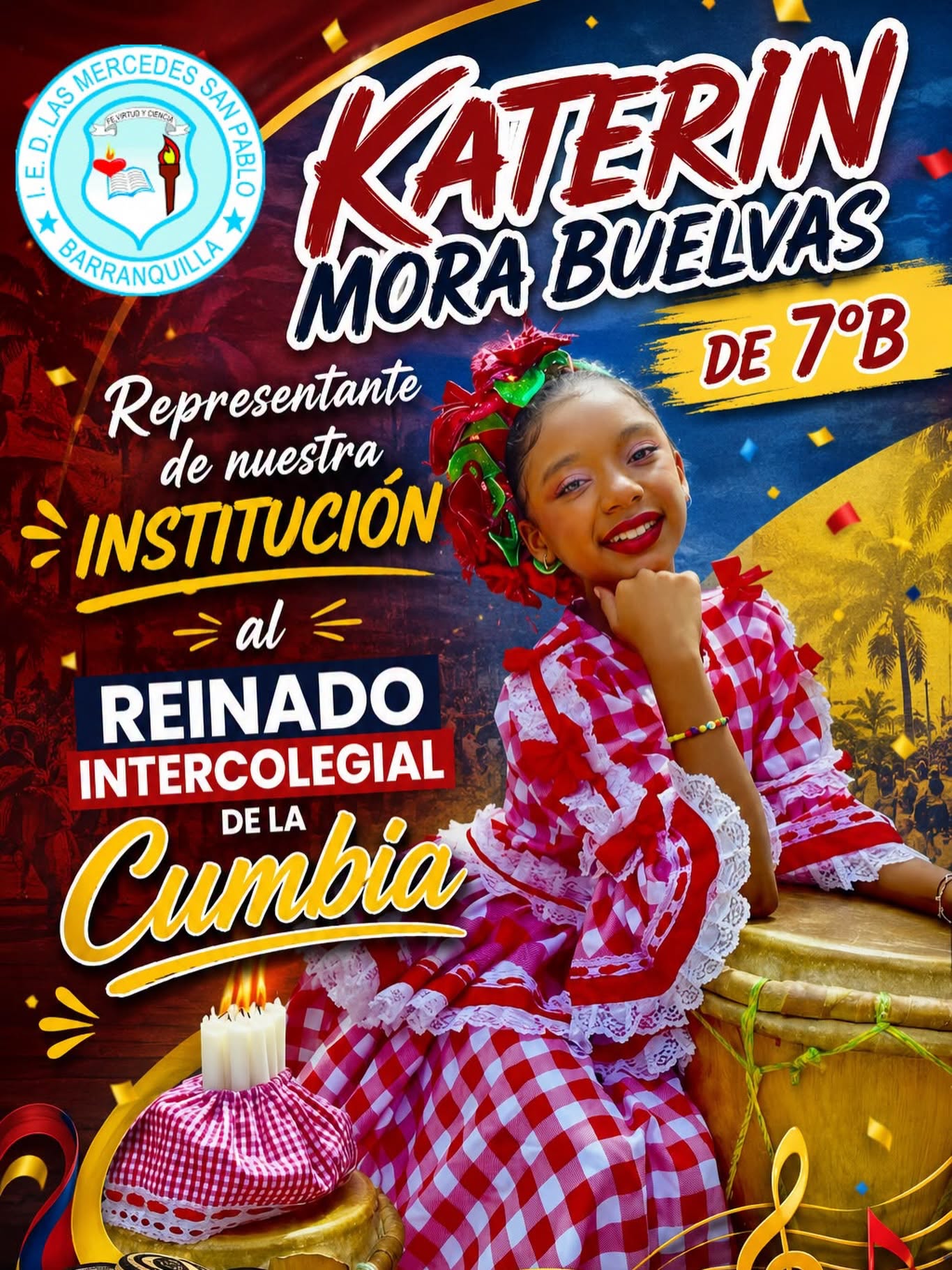 Katerin Mora Buelvas - Reinado Intercolegial de la Cumbia